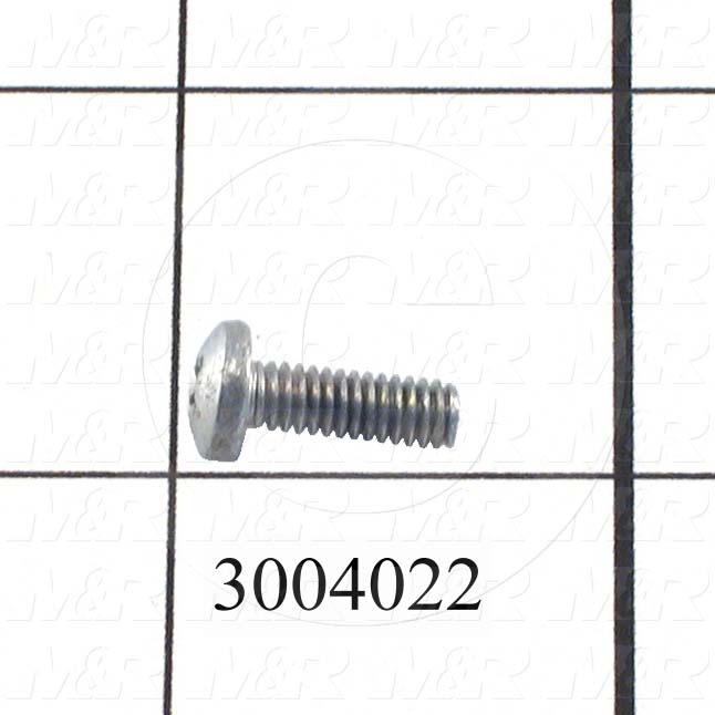 Machine Screws, Pan Phillips Head, Steel, Thread Size 6-32, Screw Length 1 1/4 in., Full Thread Length, Right Hand, Zinc
