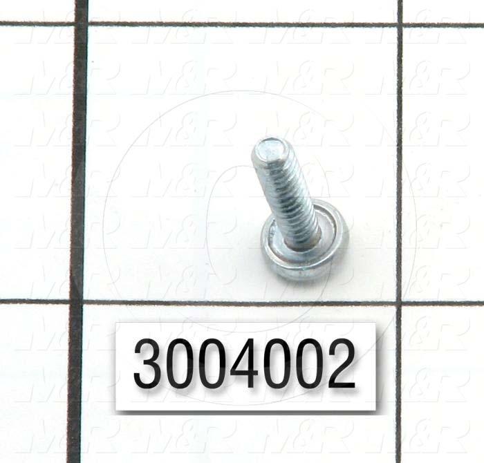 Machine Screws, Pan Phillips Head, Steel, Thread Size 6-32, Screw Length 1/2 in., Right Hand, Zinc