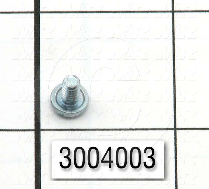 Machine Screws, Pan Phillips Head, Steel, Thread Size 6-32, Screw Length 1/4 in., Right Hand, Zinc