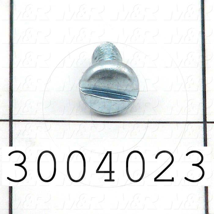 Machine Screws, Pan Phillips Head, Steel, Thread Size 8-32, Screw Length 3/8", Right Hand, Zinc