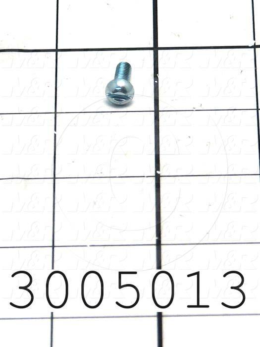 Machine Screws, Round Head, Steel, Thread Size 8-32, Screw Length 1/2 in., Full Thread Length, Right Hand, Zinc