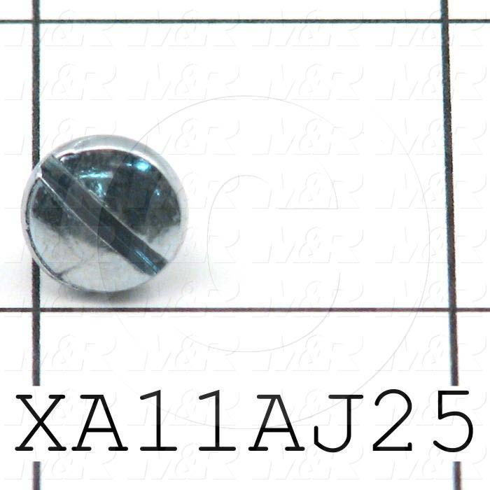 Machine Screws, Slotted Head, Steel, Thread Size 10-32, Screw Length 1/4 in., Full Thread Length, Right Hand, Zinc