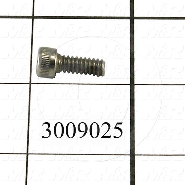 Machine Screws, Socket Head, Stainless Steel, Thread Size 10-24, Screw Length 1/2 in., Full Thread Length, Right Hand, Plain