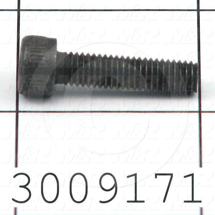 Machine Screws, Socket Head, Steel, Grade Class 12.9, Thread Size M5, Screw Length 20mm, Full Thread Length, Right Hand, Black Oxide