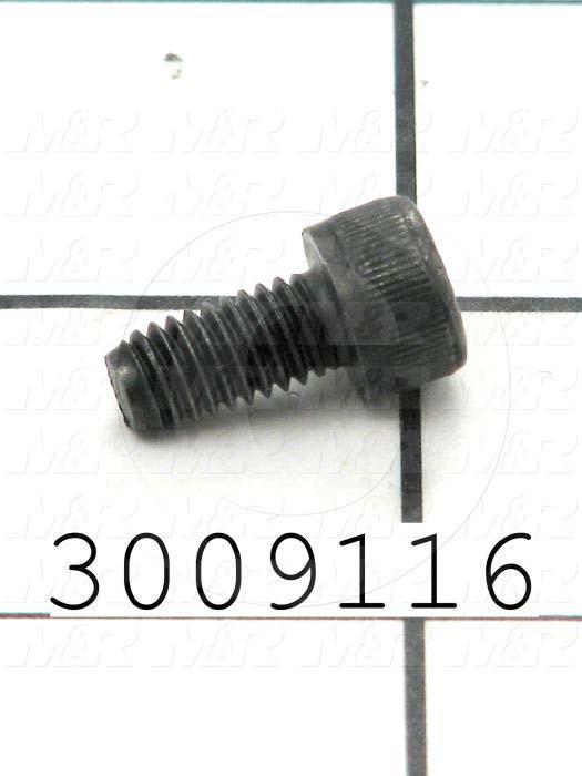 Machine Screws, Socket Head, Steel, Grade Class 12.9, Thread Size M6, Screw Length 12mm, Full Thread Length, Right Hand, Black Oxide