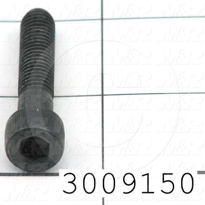 Machine Screws, Socket Head, Steel, Grade Class 12.9, Thread Size M8, Screw Length 40 mm, Partial Thread Length, Right Hand, Black Oxide