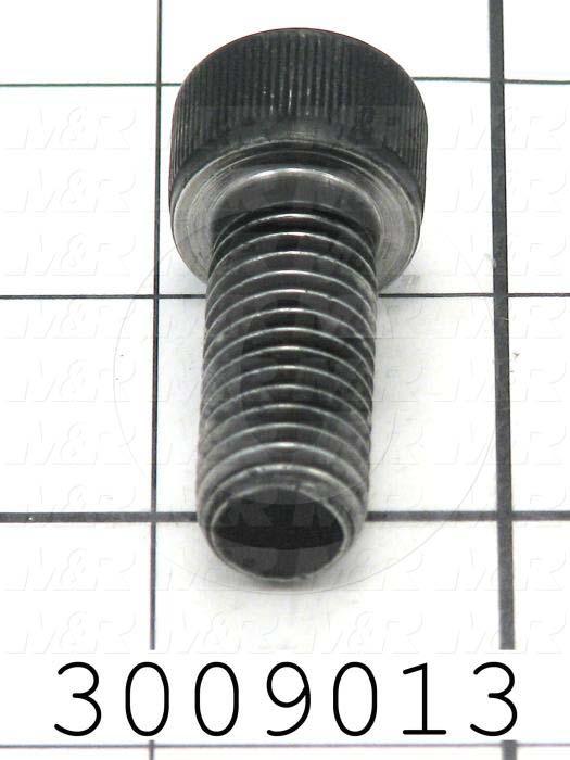 Machine Screws, Socket Head, Steel, Thread Size 1/2-13, Screw Length 1 1/4 in., Full Thread Length, Right Hand, Black Electro Polyseal