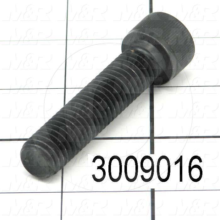 Machine Screws, Socket Head, Steel, Thread Size 1/2-13, Screw Length 2 1/4", Partial Thread Length, Right Hand, Black Oxide