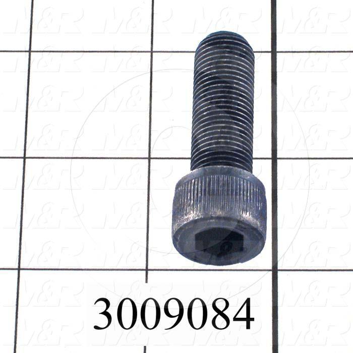 Machine Screws, Socket Head, Steel, Thread Size 1/2-20, Screw Length 1 1/2 in., Full Thread Length, Right Hand, Black Oxide