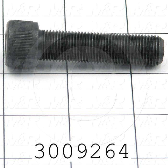 Machine Screws, Socket Head, Steel, Thread Size 1/2-20, Screw Length 2.00 in., Full Thread Length, Right Hand, Black Oxide