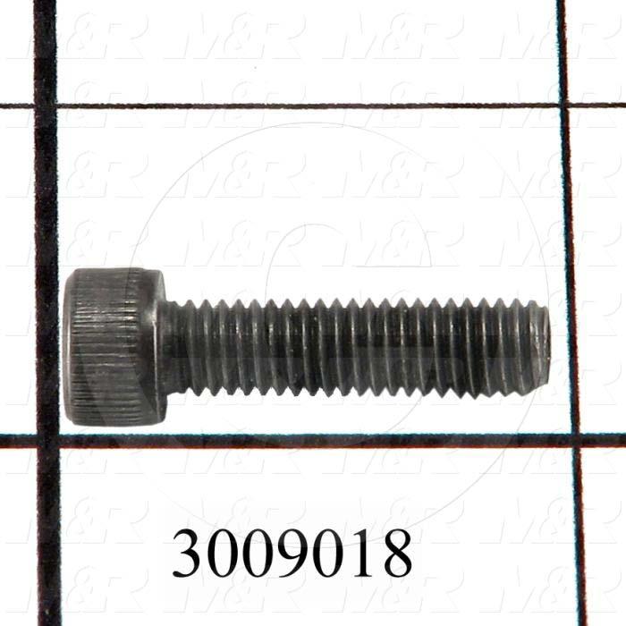 Machine Screws, Socket Head, Steel, Thread Size 1/4"-20, Screw Length 1 1/4 in., Full Thread Length, Right Hand, Black Electro Polyseal