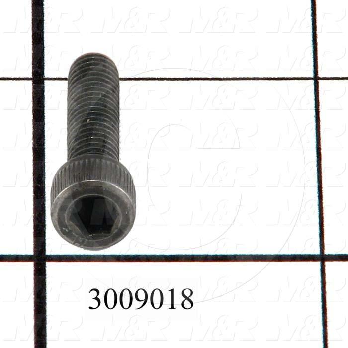 Machine Screws, Socket Head, Steel, Thread Size 1/4"-20, Screw Length 1 1/4 in., Full Thread Length, Right Hand, Black Electro Polyseal