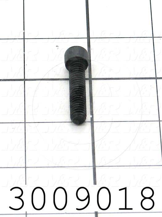 Machine Screws, Socket Head, Steel, Thread Size 1/4"-20, Screw Length 1 1/4 in., Full Thread Length, Right Hand, Black Electro Polyseal