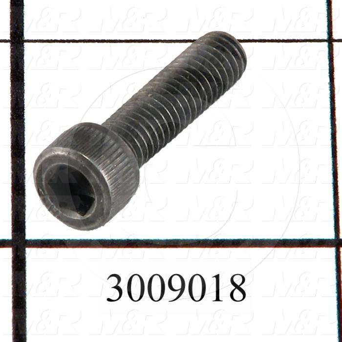 Machine Screws, Socket Head, Steel, Thread Size 1/4"-20, Screw Length 1 1/4 in., Full Thread Length, Right Hand, Black Electro Polyseal