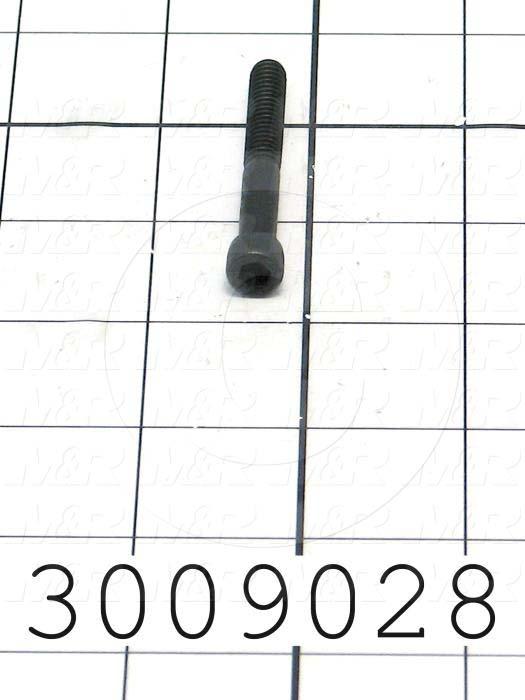 Machine Screws, Socket Head, Steel, Thread Size 1/4"-20, Screw Length 2.00 in., Partial Thread Length, Right Hand, Black Oxide