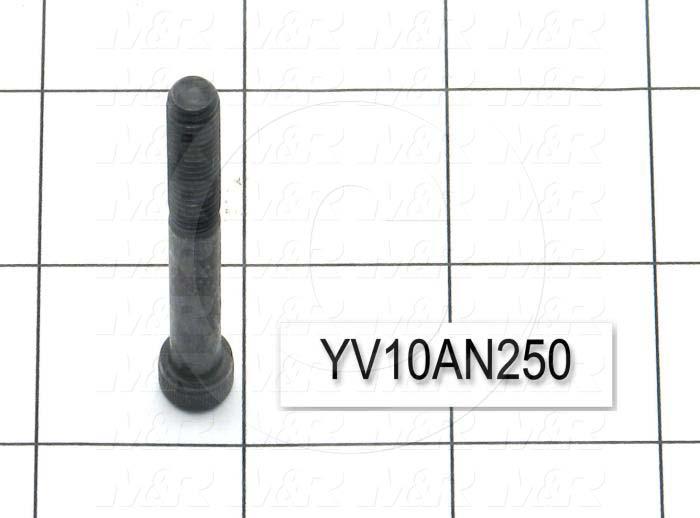 Machine Screws, Socket Head, Steel, Thread Size 1/4"-20, Screw Length 2 1/2", 1.00" Thread Length, Right Hand, Black Oxide