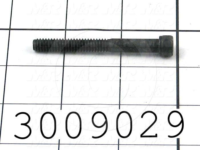 Machine Screws, Socket Head, Steel, Thread Size 1/4"-20, Screw Length 2 1/4", Partial Thread Length, Right Hand, Black Oxide