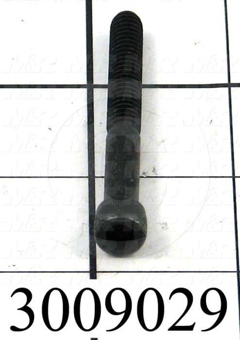 Machine Screws, Socket Head, Steel, Thread Size 1/4"-20, Screw Length 2 1/4", Partial Thread Length, Right Hand, Black Oxide
