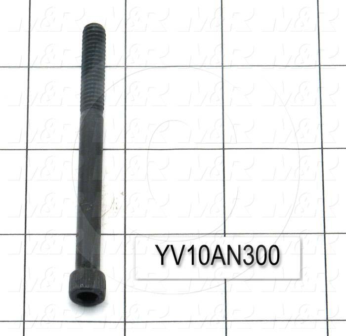 Machine Screws, Socket Head, Steel, Thread Size 1/4"-20, Screw Length 3 in., 1.00" Thread Length, Right Hand, Black Oxide