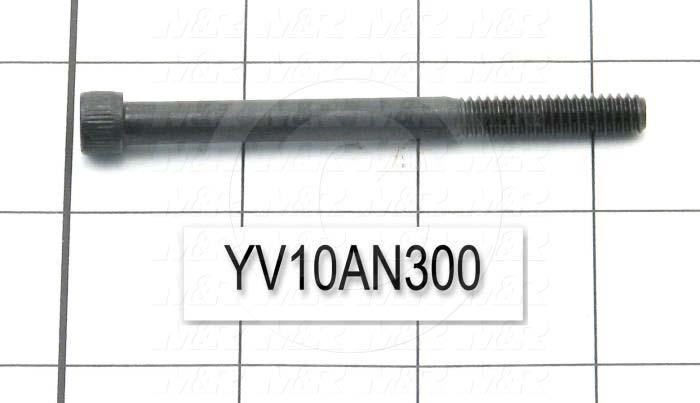 Machine Screws, Socket Head, Steel, Thread Size 1/4"-20, Screw Length 3 in., 1.00" Thread Length, Right Hand, Black Oxide