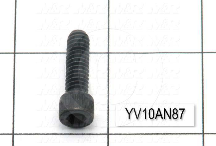 Machine Screws, Socket Head, Steel, Thread Size 1/4"-20, Screw Length 7/8 in., 0.88" Thread Length, Right Hand, Black Oxide