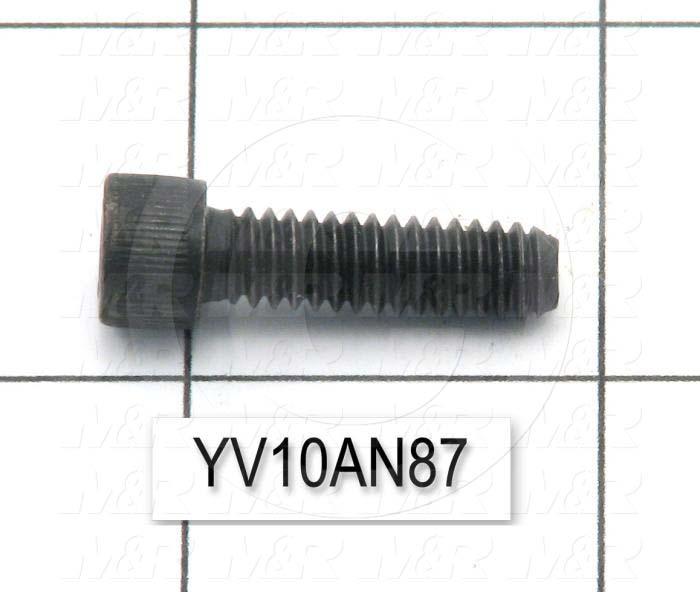 Machine Screws, Socket Head, Steel, Thread Size 1/4"-20, Screw Length 7/8 in., 0.88" Thread Length, Right Hand, Black Oxide