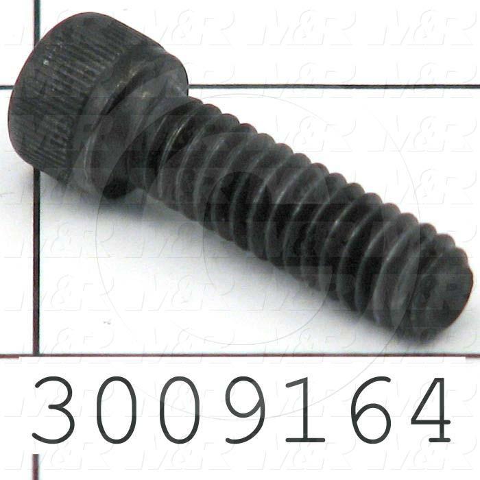 Machine Screws, Socket Head, Steel, Thread Size 1/4"-20, Screw Length 7/8 in., Full Thread Length, Right Hand, Black Oxide