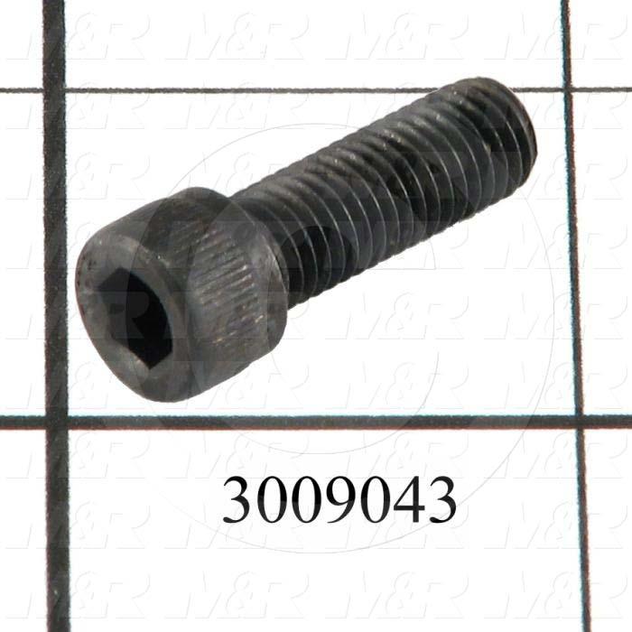 Machine Screws, Socket Head, Steel, Thread Size 1/4-28, Screw Length 3/4", Full Thread Length, Right Hand, Black Oxide