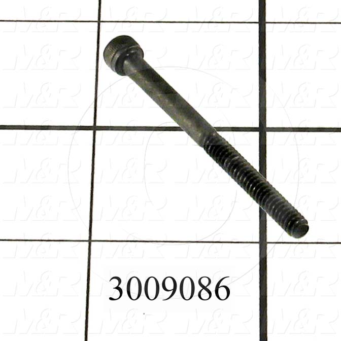 Machine Screws, Socket Head, Steel, Thread Size 10-24, Screw Length 1 1/4 in., Full Thread Length, Right Hand, Black Oxide
