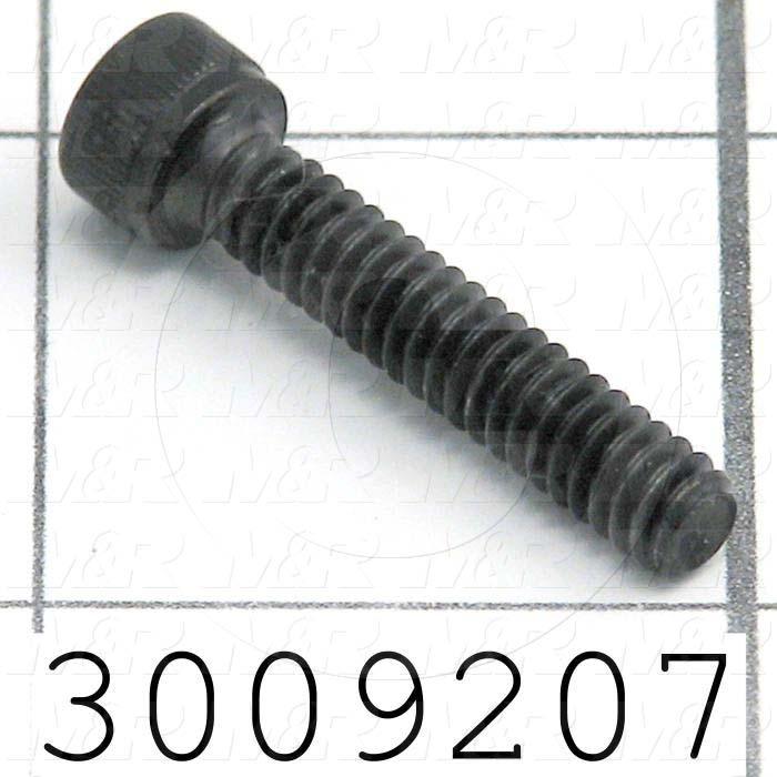 Machine Screws, Socket Head, Steel, Thread Size 10-24, Screw Length 1", Full Thread Length, Right Hand, Black Oxide
