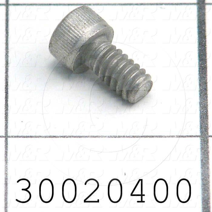 Machine Screws, Socket Head, Steel, Thread Size 10-24, Screw Length 3/8 in., Full Thread Length, Right Hand, Zinc Plated