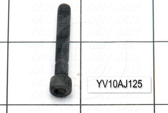 Machine Screws, Socket Head, Steel, Thread Size 10-32, Screw Length 1 1/4 in., 1.00" Thread Length, Right Hand, Black Oxide