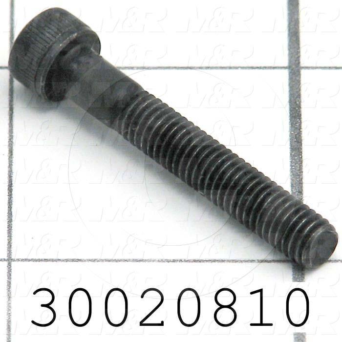 Machine Screws, Socket Head, Steel, Thread Size 10-32, Screw Length 1 1/4 in., Full Thread Length, Right Hand, Zinc
