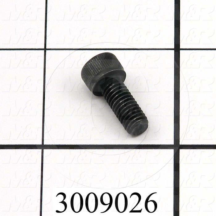 Machine Screws, Socket Head, Steel, Thread Size 10-32, Screw Length 1/2 in., Full Thread Length, Right Hand, Black Oxide