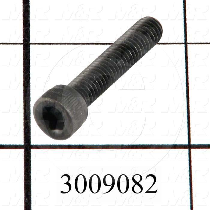 Machine Screws, Socket Head, Steel, Thread Size 10-32, Screw Length 1", Full Thread Length, Right Hand, Black Oxide