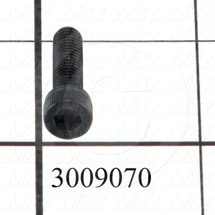 Machine Screws, Socket Head, Steel, Thread Size 10-32, Screw Length 3/4", Full Thread Length, Right Hand, Black Oxide
