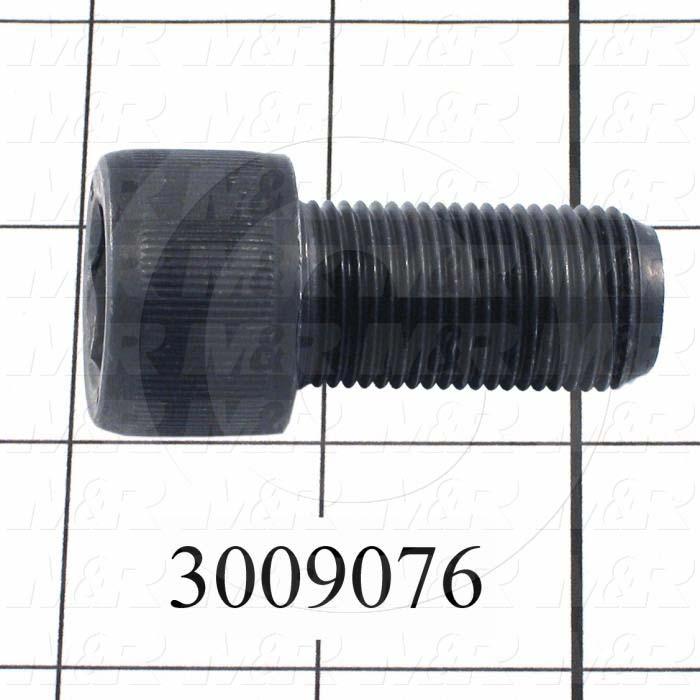 Machine Screws, Socket Head, Steel, Thread Size 3/4-16, Screw Length 1 1/2 in., Full Thread Length, Right Hand, Black Oxide