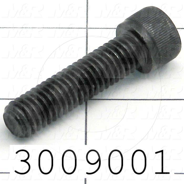 Machine Screws, Socket Head, Steel, Thread Size 3/8-16, Screw Length 1 1/2 in., Full Thread Length, Right Hand, Black Oxide