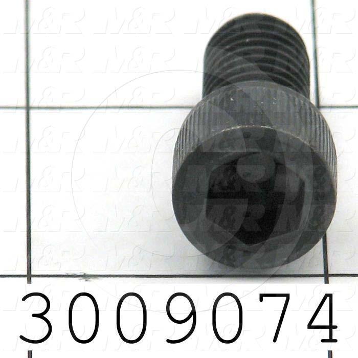 Machine Screws, Socket Head, Steel, Thread Size 3/8-16, Screw Length 3/4", Full Thread Length, Right Hand, Black Oxide