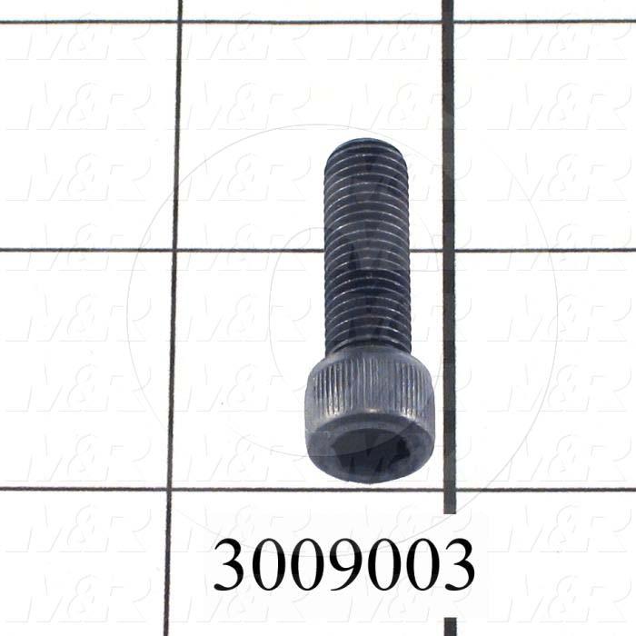 Machine Screws, Socket Head, Steel, Thread Size 5/16-18, Screw Length 1", Full Thread Length, Right Hand, Black Oxide