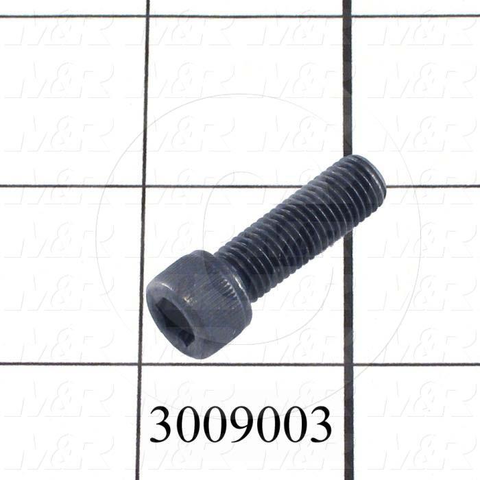 Machine Screws, Socket Head, Steel, Thread Size 5/16-18, Screw Length 1", Full Thread Length, Right Hand, Black Oxide
