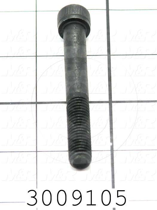 Machine Screws, Socket Head, Steel, Thread Size 5/16-18, Screw Length 2 3/4", Partial Thread Length, Right Hand, Black Oxide