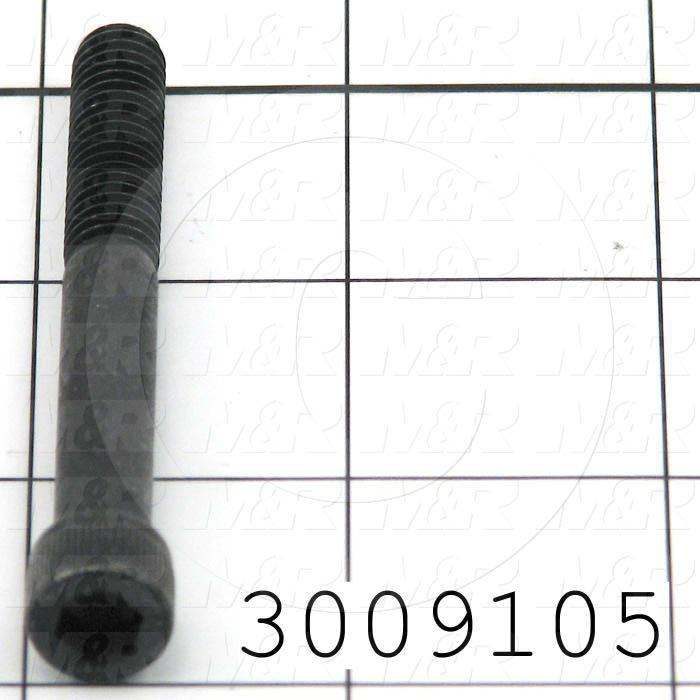 Machine Screws, Socket Head, Steel, Thread Size 5/16-18, Screw Length 2 3/4", Partial Thread Length, Right Hand, Black Oxide