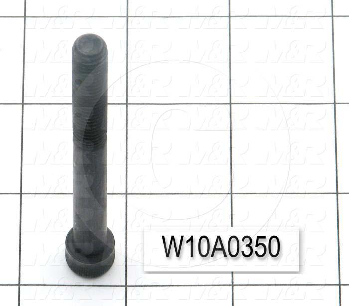 Machine Screws, Socket Head, Steel, Thread Size 5/16-18, Screw Length 3 1/2", 1.50 in. Thread Length, Right Hand, Black Oxide