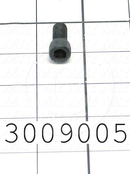 Machine Screws, Socket Head, Steel, Thread Size 5/16-18, Screw Length 3/4", Full Thread Length, Right Hand, Black Electro Polyseal