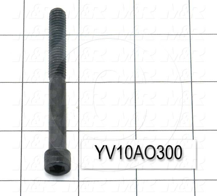 Machine Screws, Socket Head, Steel, Thread Size 5/16-18, Screw Length 3 in., Partial Thread Length, Right Hand, Black Oxide