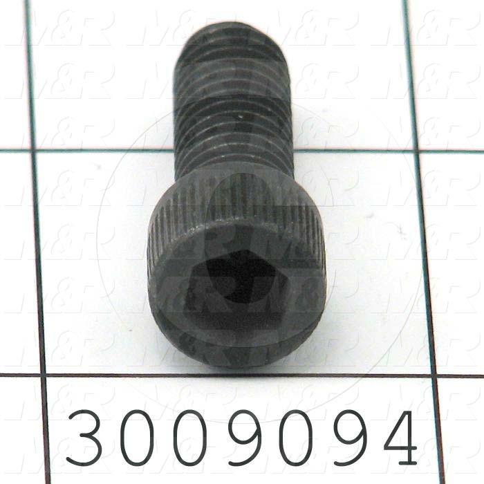 Machine Screws, Socket Head, Steel, Thread Size 5/16-18, Screw Length 7/8 in., Full Thread Length, Right Hand, Black Oxide