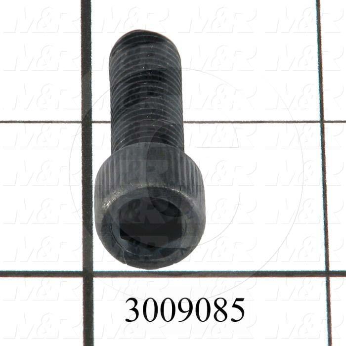 Machine Screws, Socket Head, Steel, Thread Size 5/16-24, Screw Length 1", Full Thread Length, Right Hand, Black Oxide