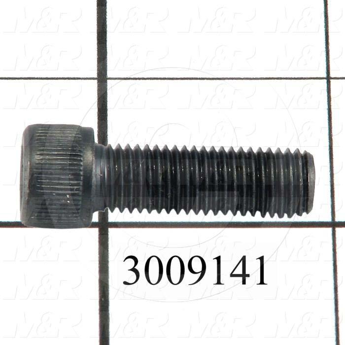 Machine Screws, Socket Head, Steel, Thread Size 5/16-24, Screw Length 3/4", Full Thread Length, Right Hand, Black Oxide
