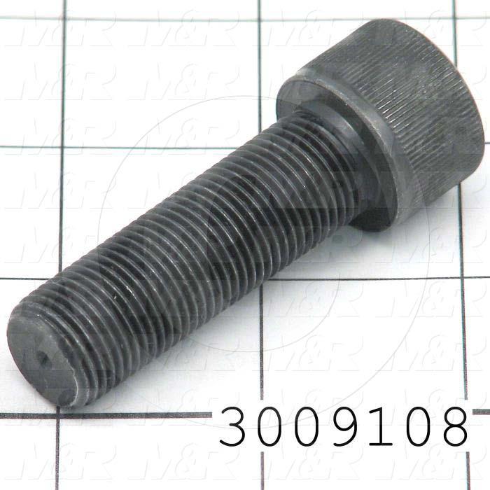 Machine Screws, Socket Head, Steel, Thread Size 5/8-18, Screw Length 2.00 in., Full Thread Length, Right Hand, Black Oxide